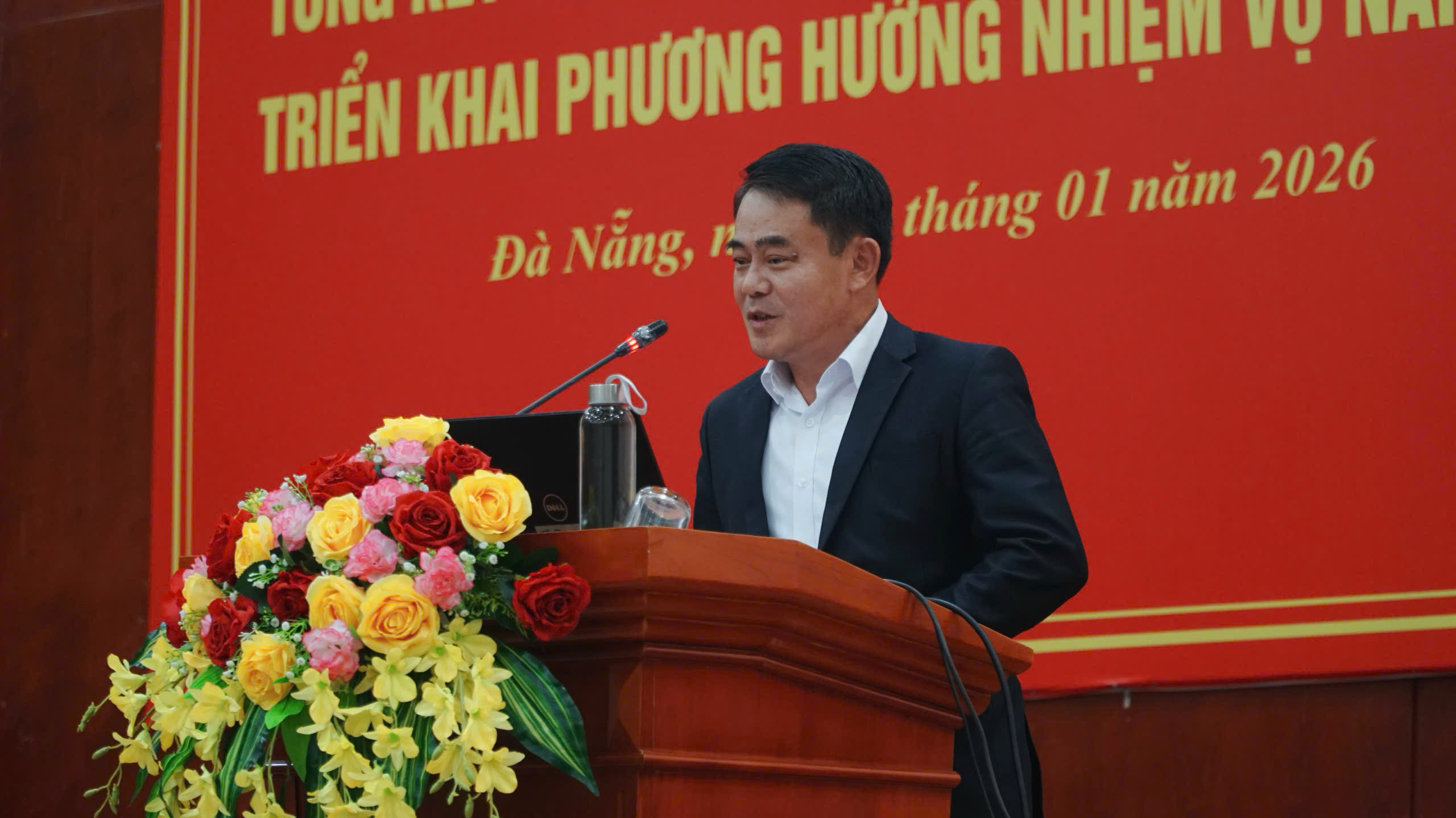 Đồng chí Nguyễn Đăng Huy – Phó Bí thư Đảng ủy UBND thành phố Đà Nẵng phát biểu chỉ đạo